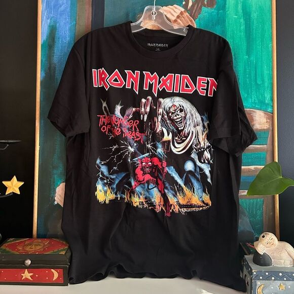 Iron Maiden The Number Of The Beast 666 ~ Black T-Shirt Size Large - Picture 2 of 14
